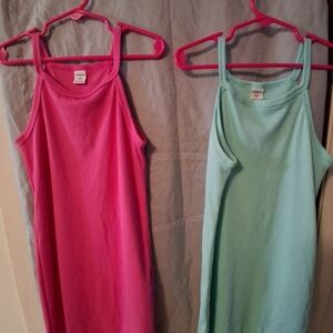 SHEIN Pink Ribbed Tank Top